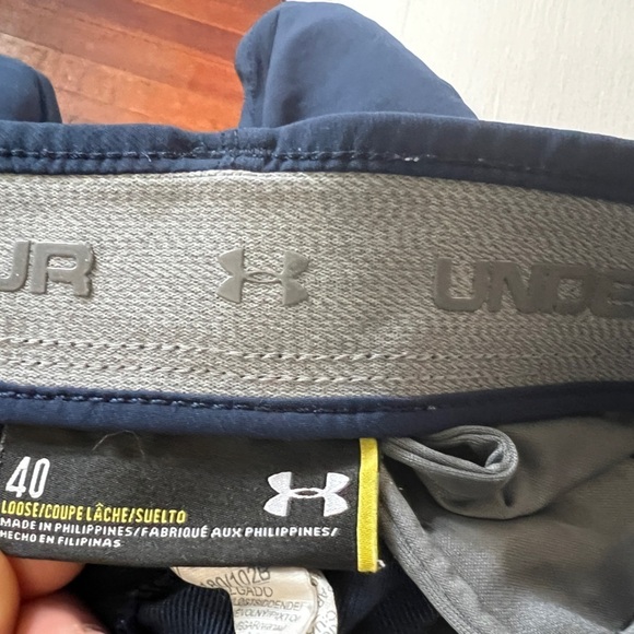 Under Armour Shorts Blue Golf Golfer Match Play Performance Athletic Outdoor - Picture 9 of 9